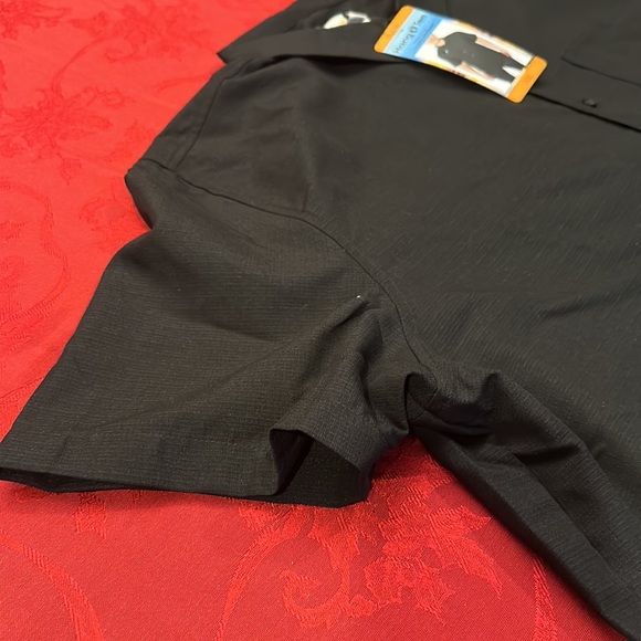Hang ten Island Camp shirt short sleeve button down size XXL color black NWT - Picture 5 of 7